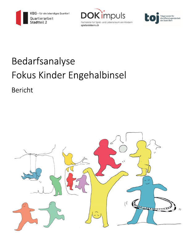 Titelblatt Bedarfsanalyse DOK Impuls "Fokus Kinder Engehalbinsel"