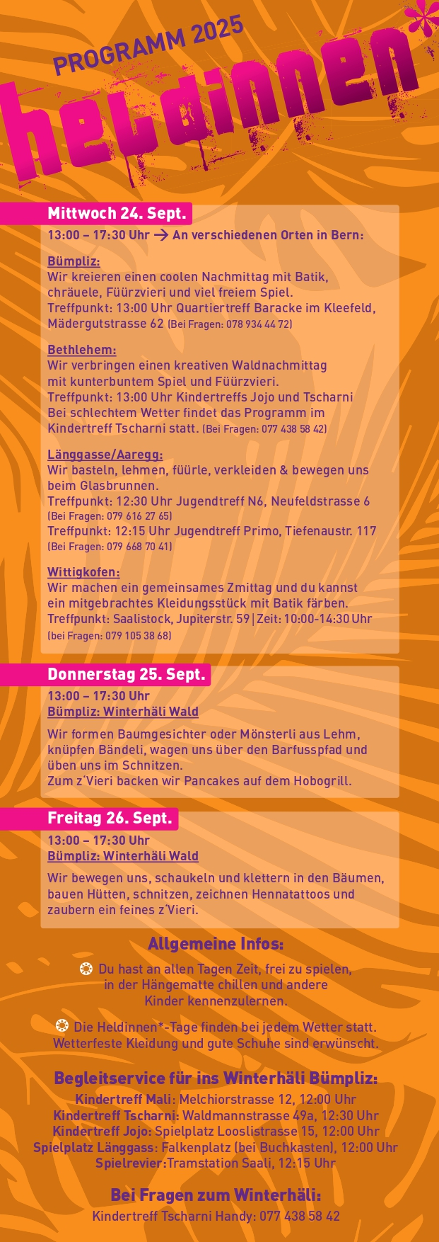 Programm Heldinnen 2025