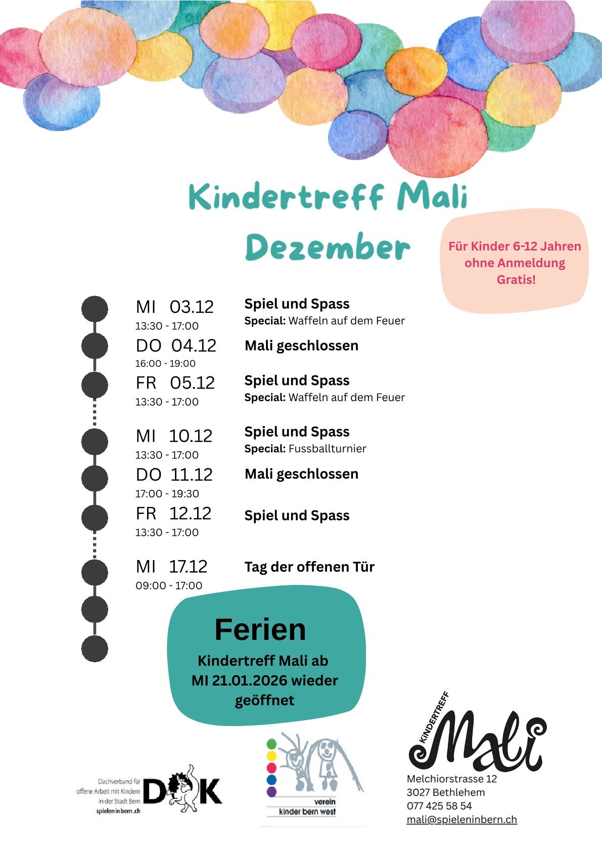 Programm Mali Dezember 2025