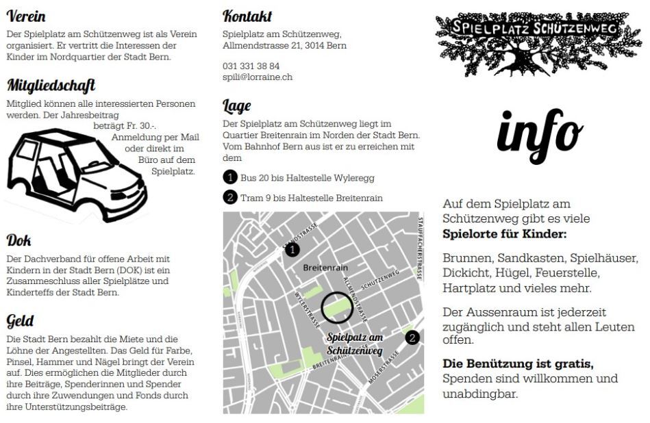 Infoblatt Spielplatz am Schützenweg